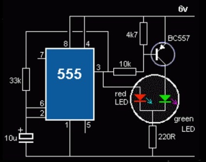 Bicolor diode emițătoare de lumină (LED-uri) LED-urile cu două culori