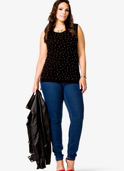 Jeans pentru complete, 40 imagini (complet) Jeans pentru obezi, 40 de fotografii