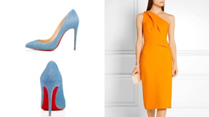 Elegant pantofi albastru va completa imaginea perfectă (purta o rochie albă) Elegant pantofi albastru va completa imaginea perfectă