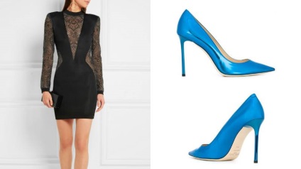 Elegant pantofi albastru va completa imaginea perfectă (purta o rochie albă) Elegant pantofi albastru va completa imaginea perfectă