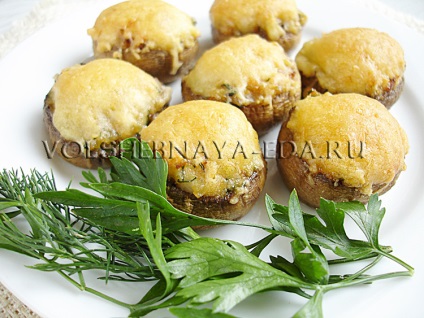 Ciuperci umplute (ciuperci Ingrediente rețetă) ciuperci umplute