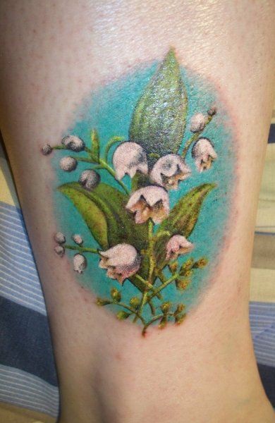 Fotografii și semnificația Muguet tatuaje (crin din vale) Fotografii și tatuaj valoare crin