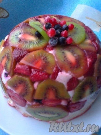 tort de fructe - reteta cu o fotografie (fotografii) tort de fructe - reteta cu o fotografie