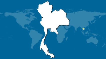 În cazul în care este thailanda Thailanda pe harta lumii (Tailanda) În cazul în care este thailanda Thailanda pe harta lumii
