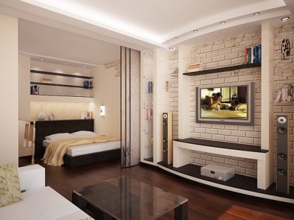 apartament cu o cameră de interior (cum de a asigura un apartament cu o camera) apartament cu camera de interior