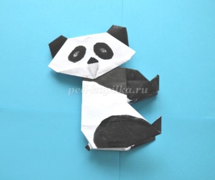 Metoda de fabricație panda Origami (origami) Metoda de fabricație panda origami