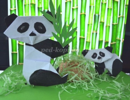 panda Metoda de producție Origami (panda) Metoda de fabricație panda origami
