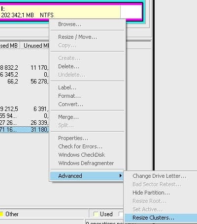 Cum se modifica dimensiunea clusterului de hard disk (modifica dimensiunea de cluster) Cum se modifica dimensiunea clusterului de hard disk
