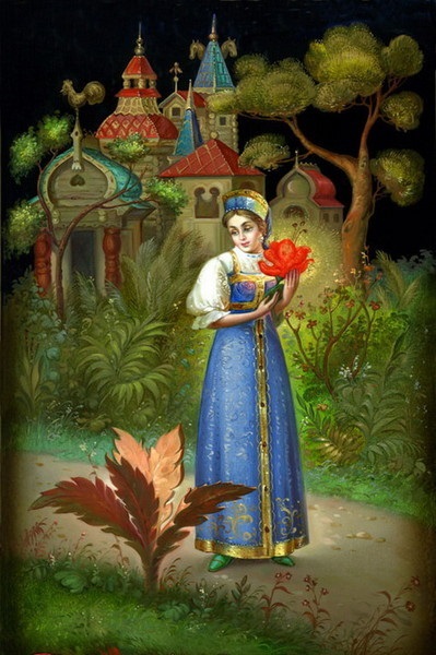 Cum de a desena un basm - Scarlet flori (remiză) Cum de a desena un basm - Scarlet Floarea