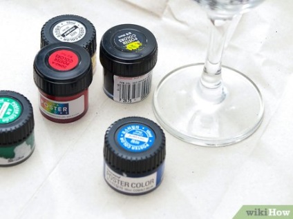 Cum să picteze pahare de vin (bandă adezivă) Cum să picteze pahare de vin