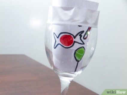 Cum să picteze pahare de vin (bandă adezivă) Cum să picteze pahare de vin
