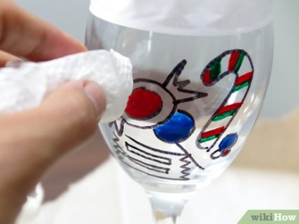 Cum să picteze pahare de vin (bandă adezivă) Cum să picteze pahare de vin