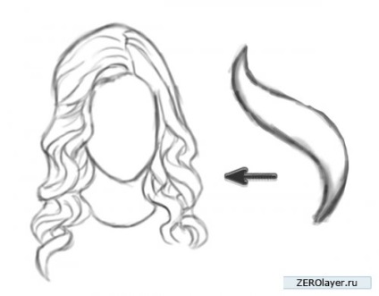 Cum să atragă păr realist în Photoshop (Brush) Cum să atragă păr realist în Photoshop