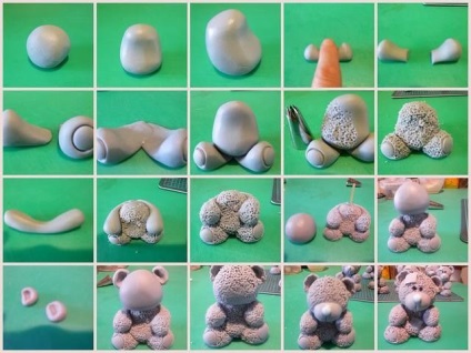 Cum de a face un ursuleț din mastic (decor) Cum de a face un ursuleț din mastic