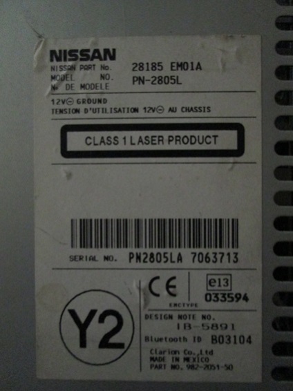 Scoaterea unității Tiida cap nissan (dispozitiv) Scoaterea unității de cap nissan Tiida
