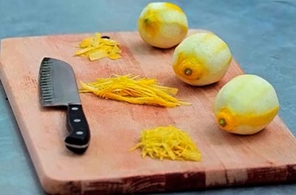 Cum pentru a elimina coaja de lamaie sau portocala (portocaliu) Cum pentru a elimina coaja de lamaie sau portocaliu