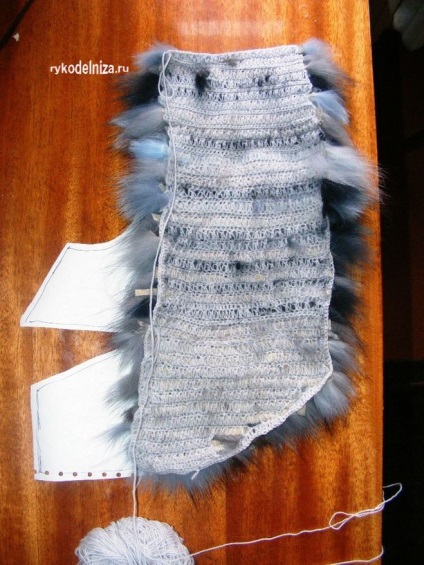 Cum de a conecta un sacou blana (vesta) Cum să tricot vesta de blană