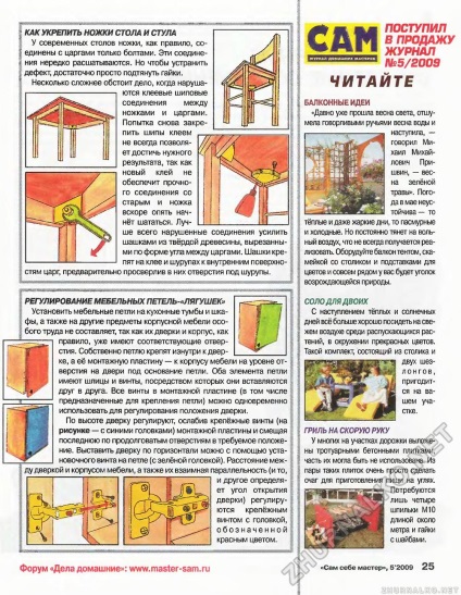 Cum să consolideze picioarele mesei și de masterat casa Sula revista chitmite idei balcon gratar pentru o rapidă (Sula) Cum să consolideze picioarele mesei și stăpânii casei Sula grătar revista chitmite balcon idei de bici