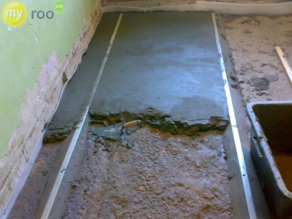 Cum să se alinieze podeaua de beton sub țiglă decât vă puteți duplica în garaj (dub) Cum să se alinieze podeaua de beton sub țiglă decât vă puteți duplica în garaj