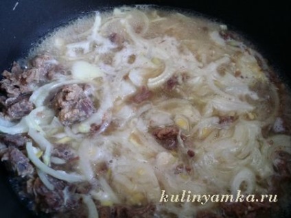 Varză, tocană cu tushenkoj (kapusta) Varza, compot cu carne de vită