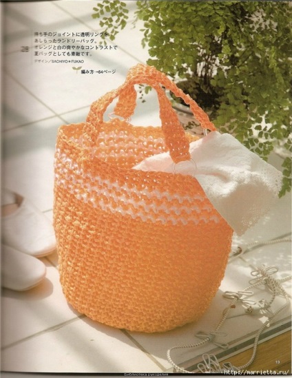 Basket și saci de cârlig pungi de plastic (croseta) Coș și sac cu cârlig de pungi de plastic