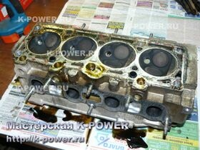 K-putere, Chery amuleta - cap cilindru de reparare după o defecțiune a curelei de distribuție (reparații) K-putere, Chery amuleta - cap cilindru de reparare după un eșec al curelei de distribuție