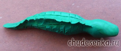 plastilină crocodil (crocodil) Crocodil din plastilină