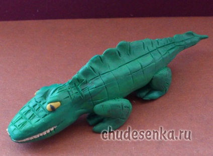plastilină crocodil (crocodil) Crocodil din plastilină