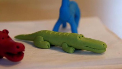 Tehnica de modelare plastilină crocodil (modelare) Crocodilul tehnica de modelare plastilină