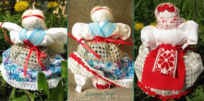Un dolly pentru fericire (pătrat de țesut) Doll pentru noroc