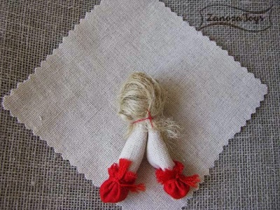 Un dolly pentru fericire (pătrat de țesut) Doll pentru noroc