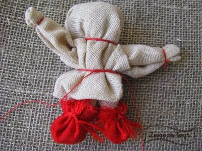 Un dolly pentru fericire (pătrat de țesut) Doll pentru noroc