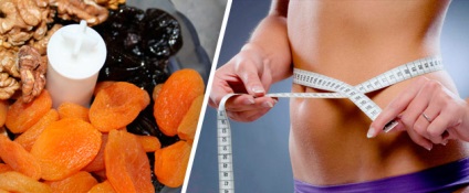 Kuraga și prune (prune uscate) caise uscate și prune