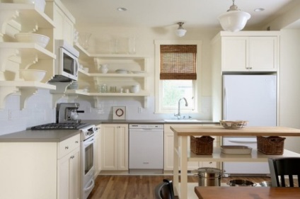 Bucătărie cu rafturi deschise (52 poze) Design de bucătării top rafturi în loc de dulapuri într-un stil modern (bucatarie) Bucătărie cu rafturi deschise (52 poze) Design de bucătării top rafturi în loc de dulapuri într-un stil modern,