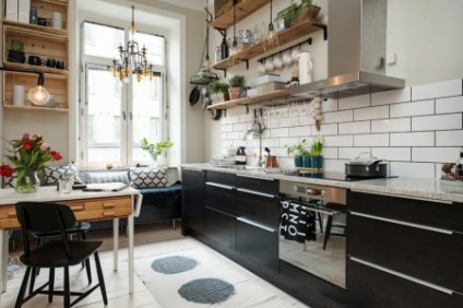 Bucătărie cu rafturi deschise (52 poze) Design de bucătării top rafturi în loc de dulapuri într-un stil modern (rafturi) Bucătărie cu rafturi deschise (52 poze) Design de bucătării top rafturi în loc de dulapuri într-un stil modern,