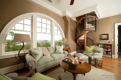 Staircase în interiorul casei un elegant scări de design la etajul al doilea într-o casă privată (scara în interiorul casei) Staircase în interiorul casei un elegant scări de design la etajul al doilea într-o casă privată
