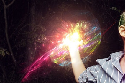 efecte de lumină Magic în Photoshop (Color Dodge Color) efecte de lumină Magic în Photoshop