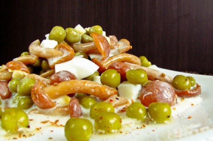 ciuperci murate (ciuperci salată murat) ciuperci marinate