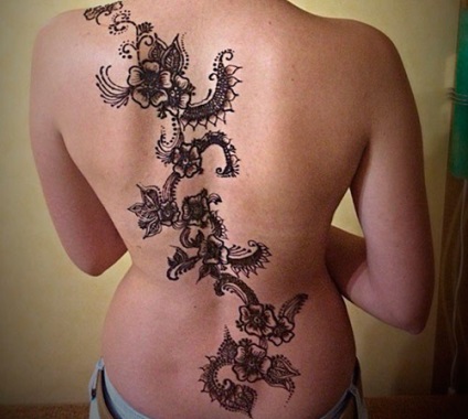 Mehendi pe fotografie spate, schițe și valoare (Mehendi) Mehendi pe fotografie spate, schițele și valoarea
