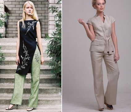 Femeile la moda pantaloni costume de 2018 elemente noi 82 fotografii (Costume de vara cu pantaloni pentru femei.) Femeile la moda pantaloni costume de 2018 elemente noi 82 fotografie