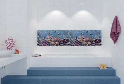 Tema marină în interior (litere decorative scoici) Tema marină în interior