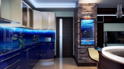 Tema marină în interior (coji de decor din cadre) Tema marină în interior