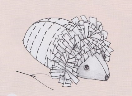 Toy Hedgehog cu mâinile lor (lor) Hedgehog jucărie cu propriile sale mâini