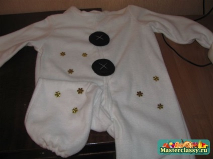 Costumul de Anul Nou pentru băieți om de zăpadă (Crăciun costum om de zăpadă pentru băieți. Master class) costum om de zăpadă de Crăciun pentru băiat