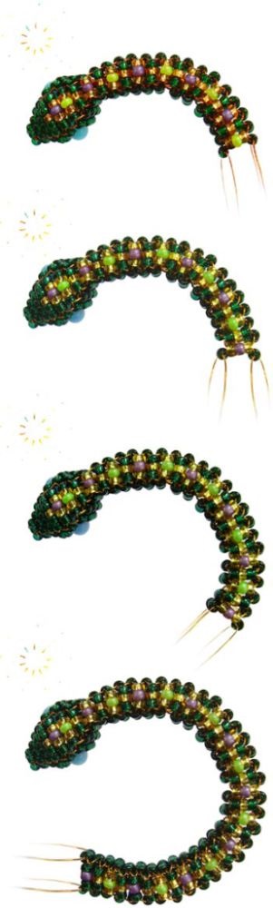 Bead Volum șarpe în trepte master class - o clasă de master (beading) - 15 44 - lecție din (clasă) Bead volum șarpe de clasă în trepte de master - o clasă de master (beading) - 15 44 - lecție din