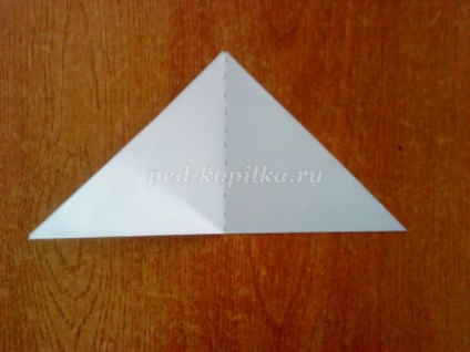 Pisica Origami pentru copii (hârtie albă) Pisica Origami pentru copii