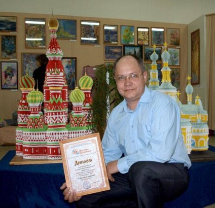 Origami Temple (Sf. Vasiliya Blazhennogo de origami) templu origami
