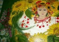 Toamna - vopsele desene pentru copii (tema vopsele „de aur) Toamna - desenele copiilor vopsea