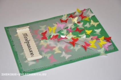 Felicitare cu fluturi cu mâinile lor de salut original, pentru orice ocazie (carte) Felicitare cu fluturi cu mâinile lor salut originale pentru orice ocazie