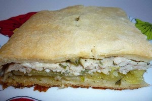 Chec cu cartofi și carne (tocată) Placinta cu cartofi si carne